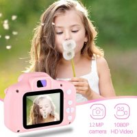 Дигитален детски фотоапарат STELS W300, 64GB SD, Игри, Розов/Син/Зелен, снимка 4 - Фотоапарати - 40239250