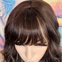 👑 💗Прекрасна Дълга Перука с Естествено Падащи Вълни Цвят Кичурен Микс КОД 9188, снимка 4 - Аксесоари за коса - 44735524