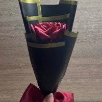Вечна сатенена роза , снимка 5 - Декорация за дома - 44182432