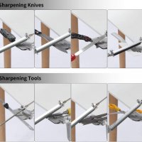 Точило за ножове с фиксиран ъгъл масивен захват с Плочки, Брусове, снимка 2 - Ножове - 30900393