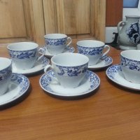Стар български порцелан чаши за чай , снимка 1 - Други ценни предмети - 36623819