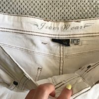 Бели къси дънкови панталони, снимка 18 - Къси панталони и бермуди - 37131370