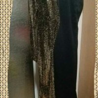 Официална дълга рокля - черно и златисто 🍀👗L,XL(44-46р-р)👗🍀, снимка 4 - Рокли - 35271577