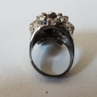 Рокерски пръстен Голям и масивен-Череп , снимка 3 - Други - 32086299