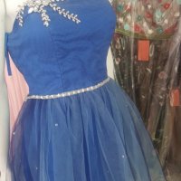 официална рокля в микс от индиго и тъмно синьо с камъни, снимка 4 - Рокли - 29297896