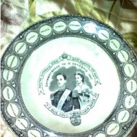 Стара гръцка юбилейна керамична чиния, снимка 4 - Антикварни и старинни предмети - 29256648