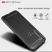 Motorola Moto G8 Power Карбонов удароустойчив гръб , снимка 2 - Калъфи, кейсове - 29206601