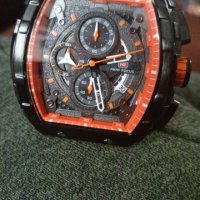 часовник кварцов хронограф MINI FOCUS силиконова каишка Автоматична дата , снимка 5 - Мъжки - 40659357