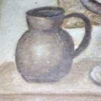 Картина натюрморт и интериор, снимка 2 - Антикварни и старинни предмети - 31595541