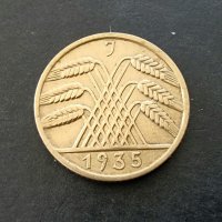 Монета. Германия. 10 райх пфенига. 1935 год., снимка 2 - Нумизматика и бонистика - 38112949