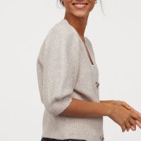 Жилетка/Пуловер H&M с буфан ръкави, снимка 5 - Жилетки - 34249884