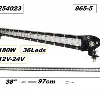 Халоген LED BAR- 97см. -12V-24V -180W 865-5, снимка 1 - Аксесоари и консумативи - 30665094