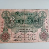 50 марки 1910 Германия, снимка 1 - Нумизматика и бонистика - 37108396