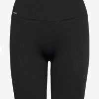 Aimin Black Ribbed Seamless Biker Shorts, снимка 7 - Клинове - 44500489