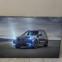 Светеща картина с LED осветление - BMW X7 Alpina , снимка 2 - Картини - 38762118