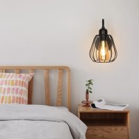 Индустриален стенен аплик Dorlink, желязна ретро стенна лампа, снимка 2 - Лампи за стена - 42509370