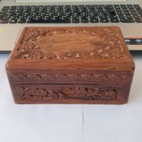 Антикварна дървена кутийка , снимка 1 - Антикварни и старинни предмети - 38028409
