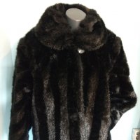 Много ефектно палто от еко косъм с вата / голям размер , снимка 2 - Палта, манта - 38794460