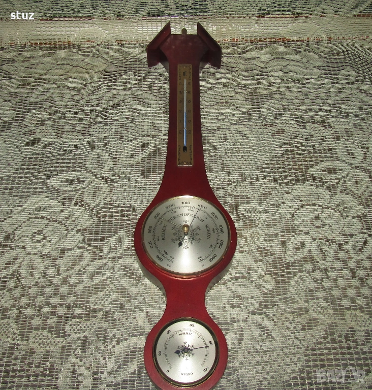 Троен уред за стена, барометър, влагомер и термометър , снимка 1