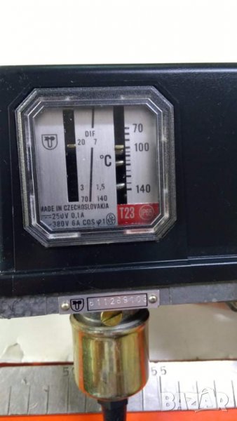 Термостат чехия ( 70 - 140 градуса ) : 380 волта , 6 ампера , снимка 1