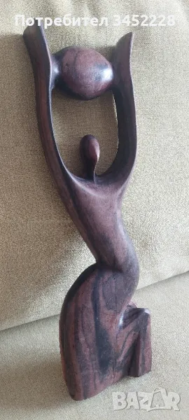 дърворезба масив за ценители отлична 30см , снимка 1