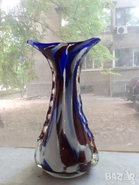 Прекрасна голяма ваза Мурано - Murano, снимка 1