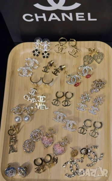 обеци от висококачествена стомана chanel , снимка 1