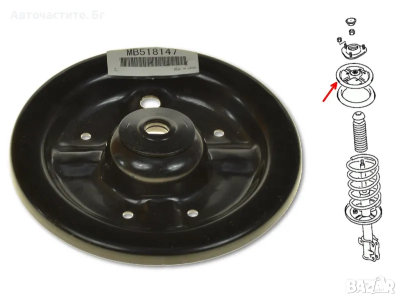 Подложка предна пружина МИТСУБИШИ ПАДЖЕРО ПИНИН MITSUBISHI PAJERO PININ MB518147 OEM MITSUBISHI, снимка 1