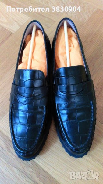 Мокасини Tod's, кожа, черни, 38,5, снимка 1