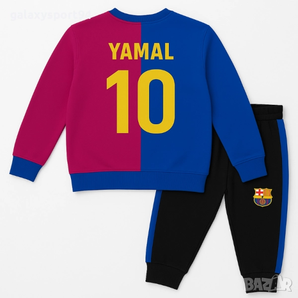 Детски Анцуг Ламин Ямал 2026 Блуза с долнище Червено син Барселона, снимка 1