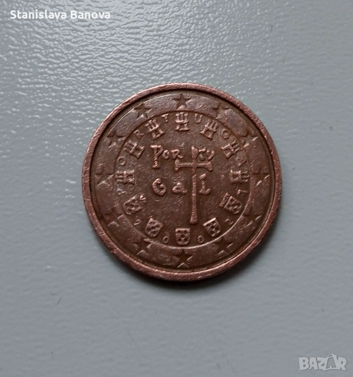 Португалска евро монета от 2 цента от 2002г., снимка 1