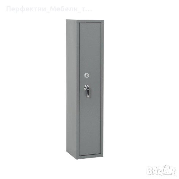 Каса за 5 броя дългоцевно ловно оръжие,сейф за 5 пушки с с отделение за патрони или пистолет, снимка 1