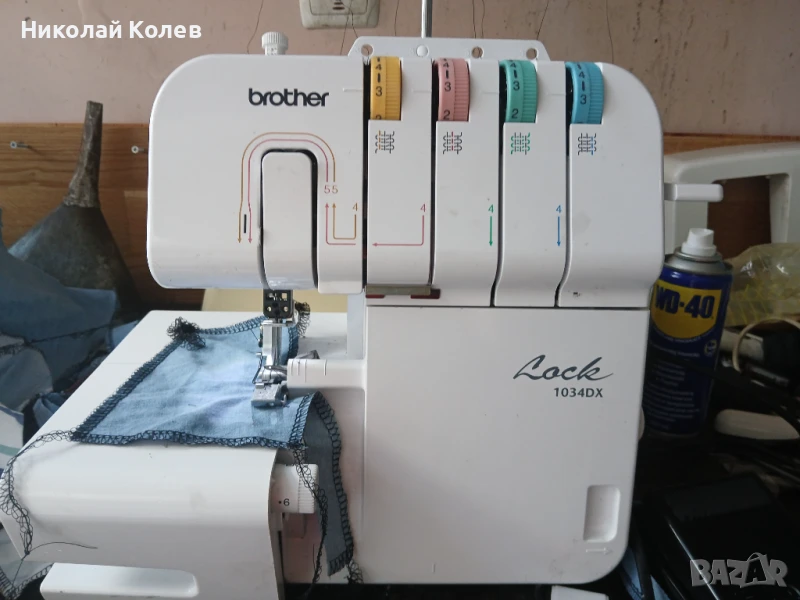 Шевна машина оверлог Brother 1034, снимка 1