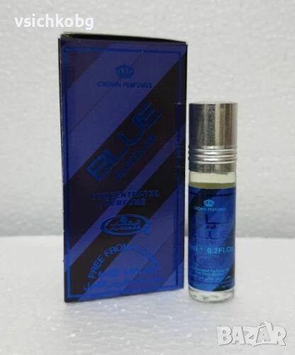 Арабско олио парфюмно масло Al Rehab BLUE 6ml с аромат на Oud тамян мускус сандалово дърво подправки, снимка 1