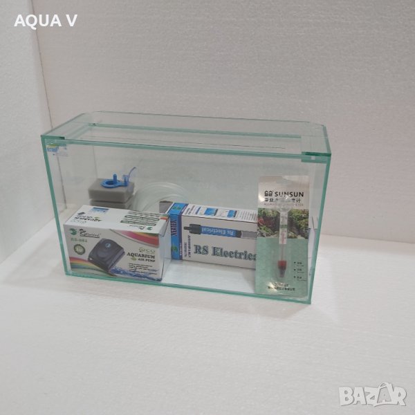Аквариум 7 литра - оборудван, снимка 1