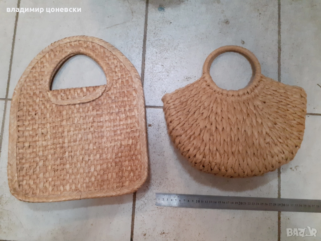 Две плетени дамски чанти,дамска чанта, снимка 1