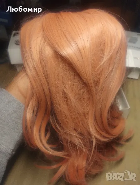 Тъмно розова перука 8, снимка 1