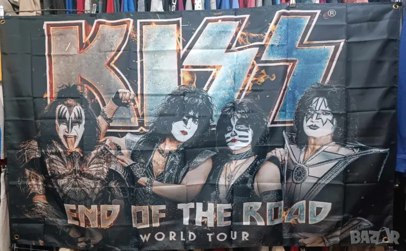 KISS- End Of The Road World Tour Flag, снимка 1