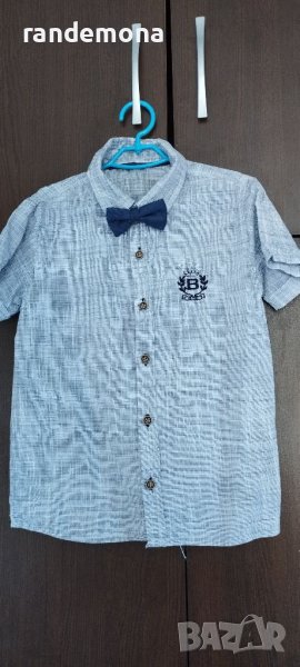 Детска риза с папийонка 116-122, снимка 1
