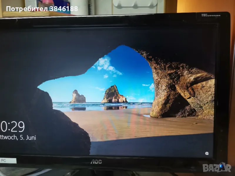 AOC 2236Vwa 54,7cm (21,5) HD 1080 1920x1080, снимка 1