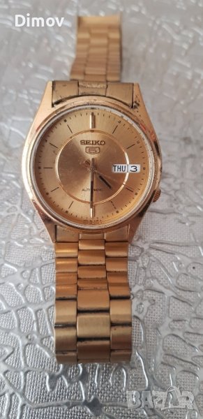 Seiko 5 automatic gold , снимка 1