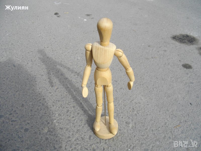  ДЪРВЕНА ФИГУРА МАНЕКЕН ЗА ХУДОЖНИЦИ , снимка 1