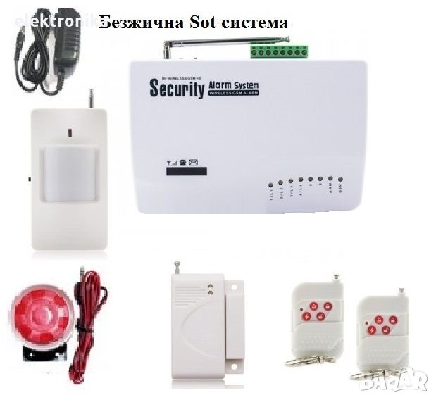 Безжична  аларма GSM Sot охранителна система, снимка 1