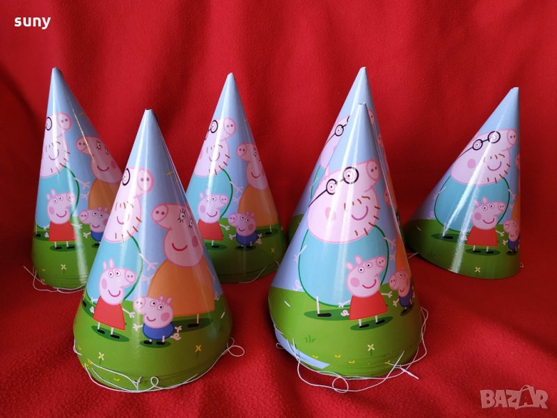 Парти шапки Peppa Pig, снимка 1