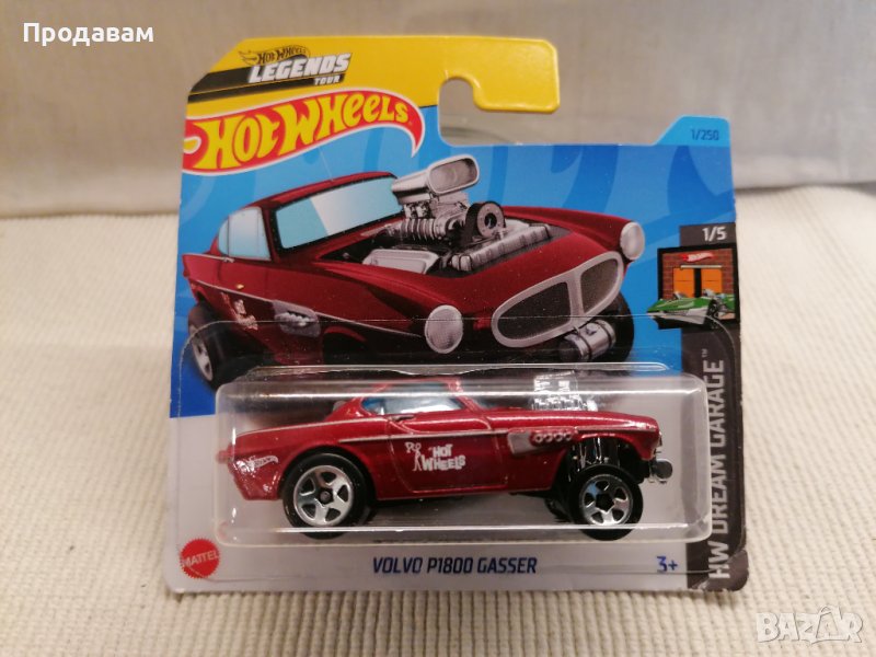 💕🧸Hot Wheels Volvo P1800 Gasser HW DREAM GARAGE червен металик, снимка 1