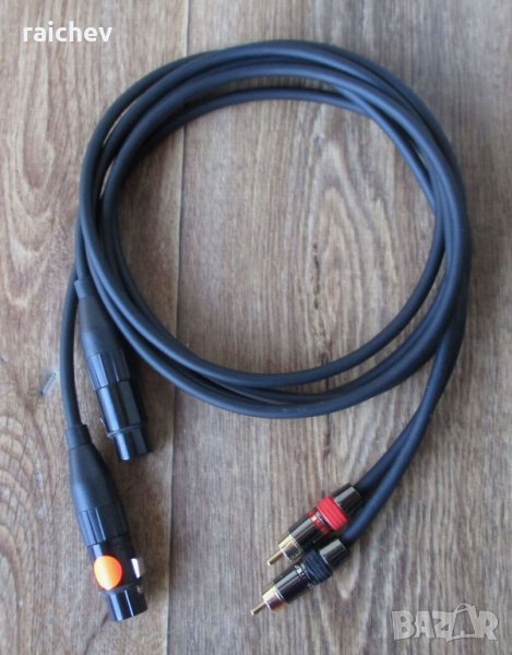 ★ █▬█ █ ▀█▀ ★ Балансирани кабели Канон /XLR/ женски към чинч – възпроизвеждащ., снимка 1