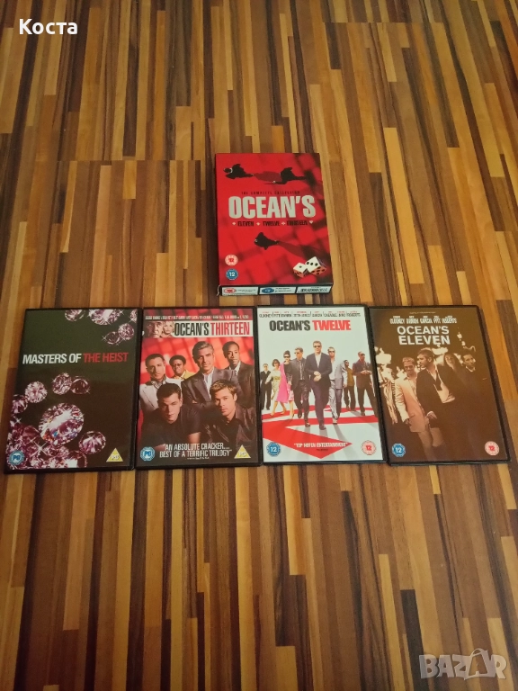  The Complete Ocean's Eleven ,Twelve, Thirteen (Бандата Оушън)-DVD , снимка 1