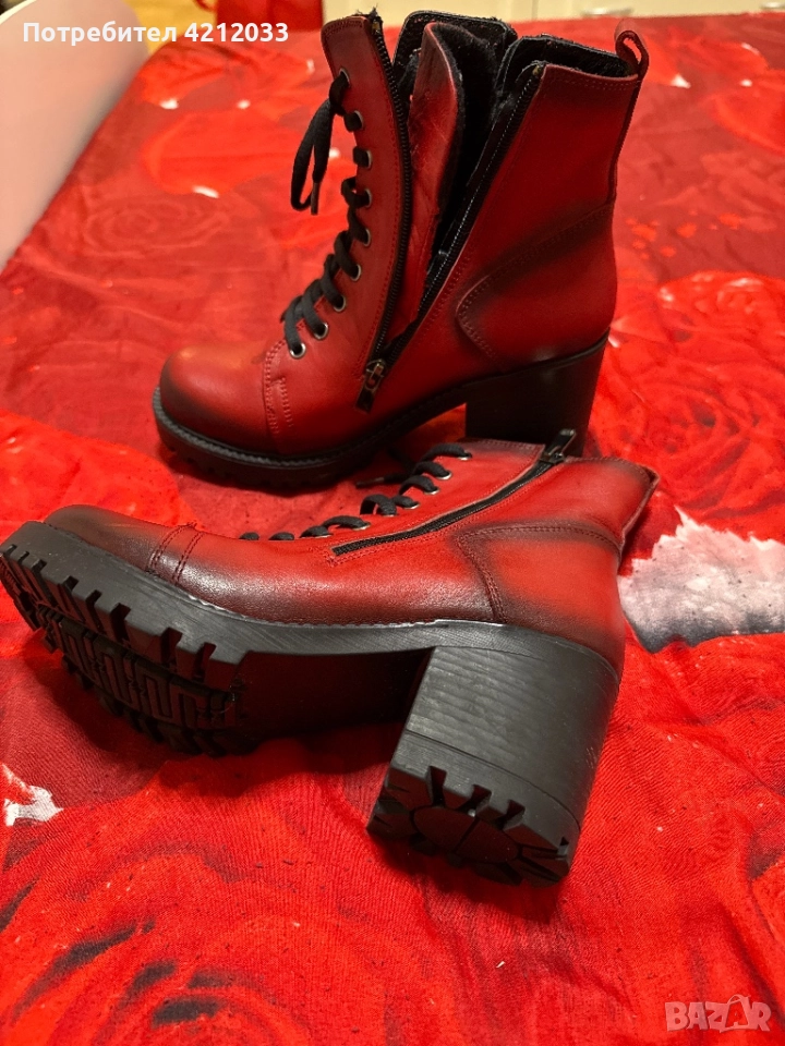 Дамски Боти естествена кожа, снимка 1