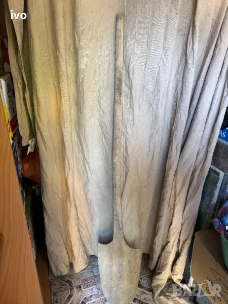 Автентична стара дървена лопата за фурна., снимка 1