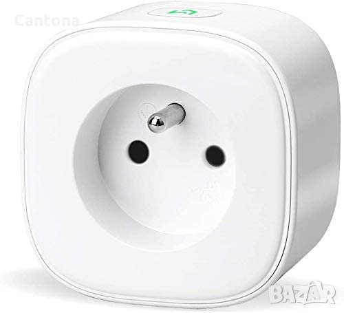Meross Smart Wi-Fi Plug - Wi-Fi контакт ТИП Е за безжично управление, гласови команди, 3680W, 16A, снимка 1